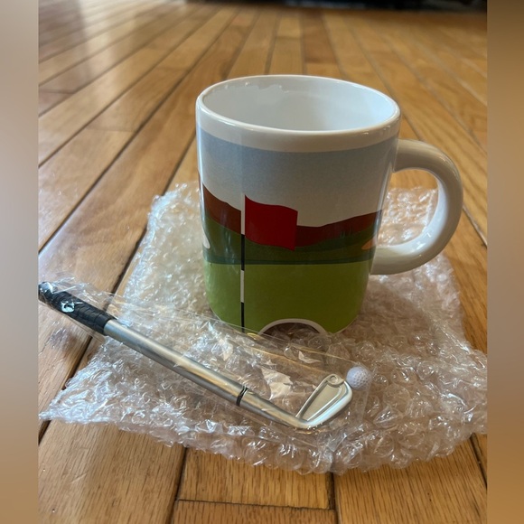 Putter Cup GOLF Novelty MUG and Golf Club PEN by Kikkerland NWB - Picture 5 of 8